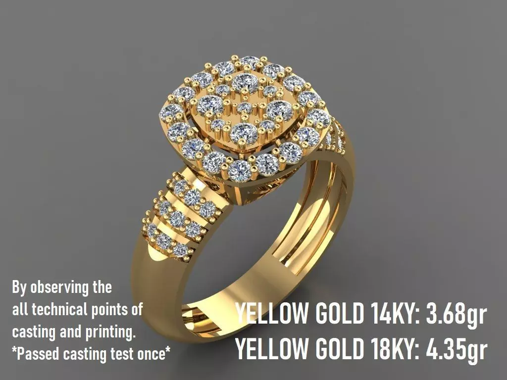 Wedding Engagement Ring 21 - Free 3D print model