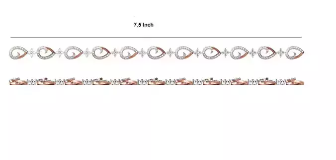 Women Bangle Bracelet STL JCD Details