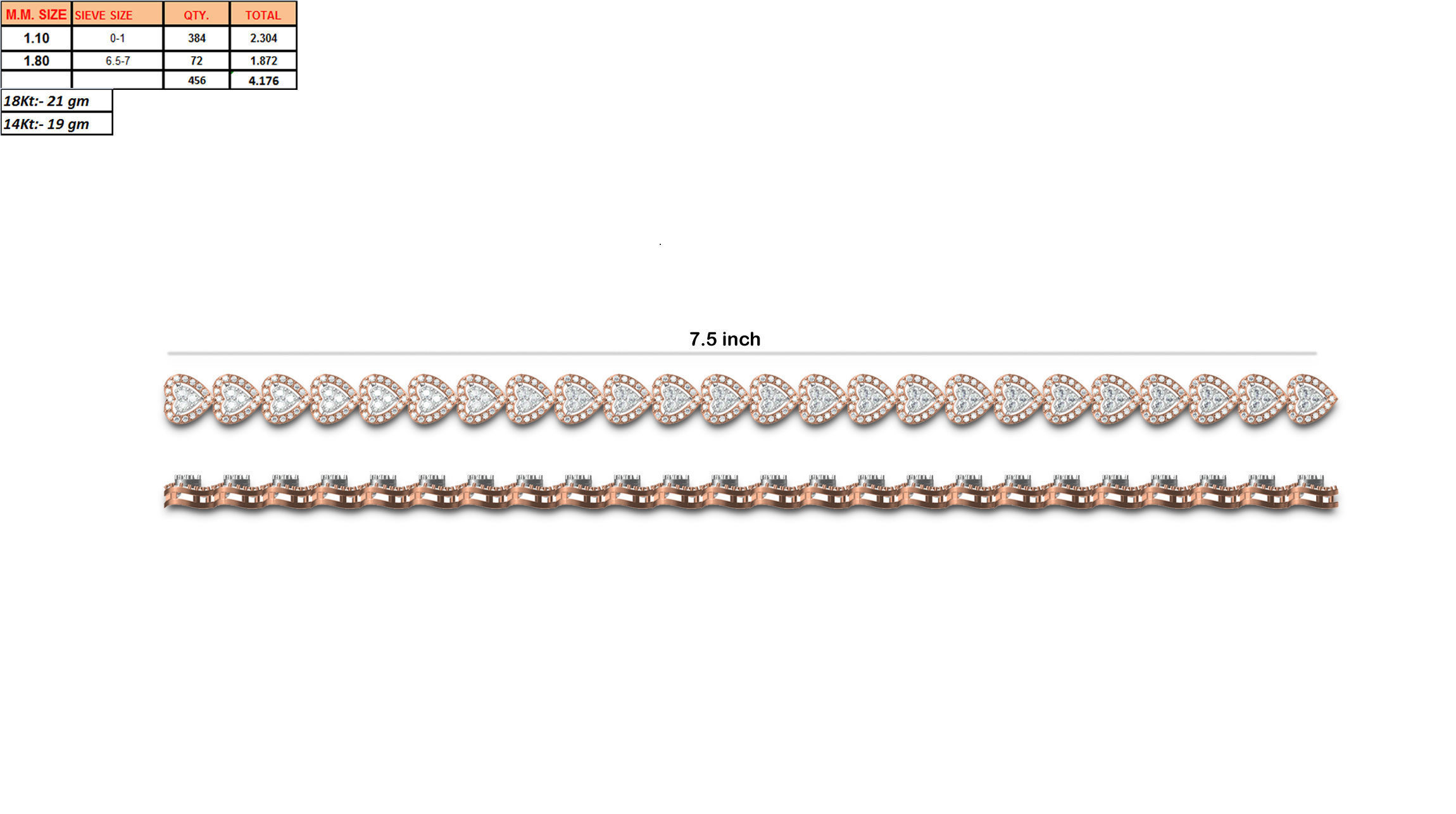 Women Bangle Bracelet STL JCD Details 3D print model_1