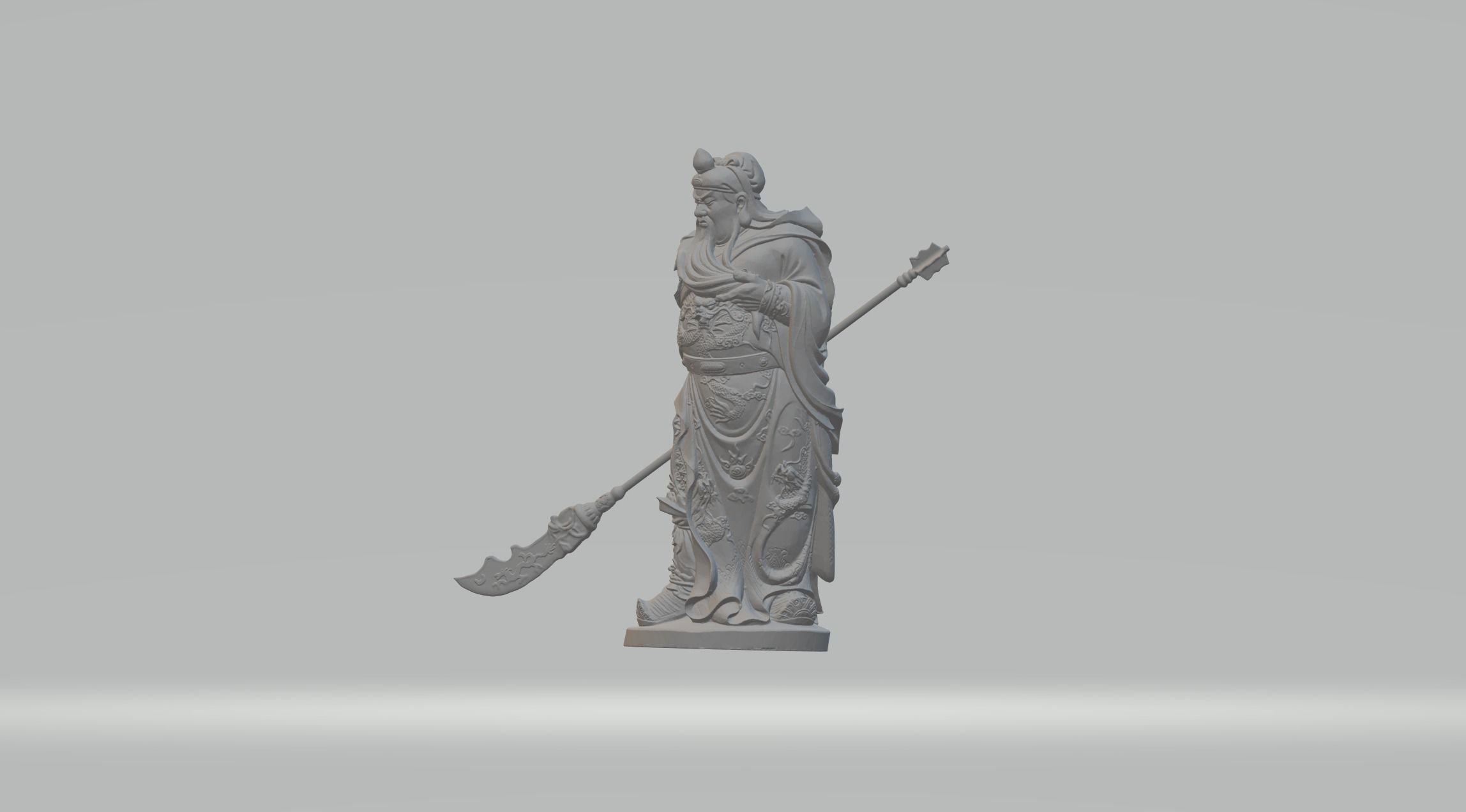 Guan Yu 3D print model_2