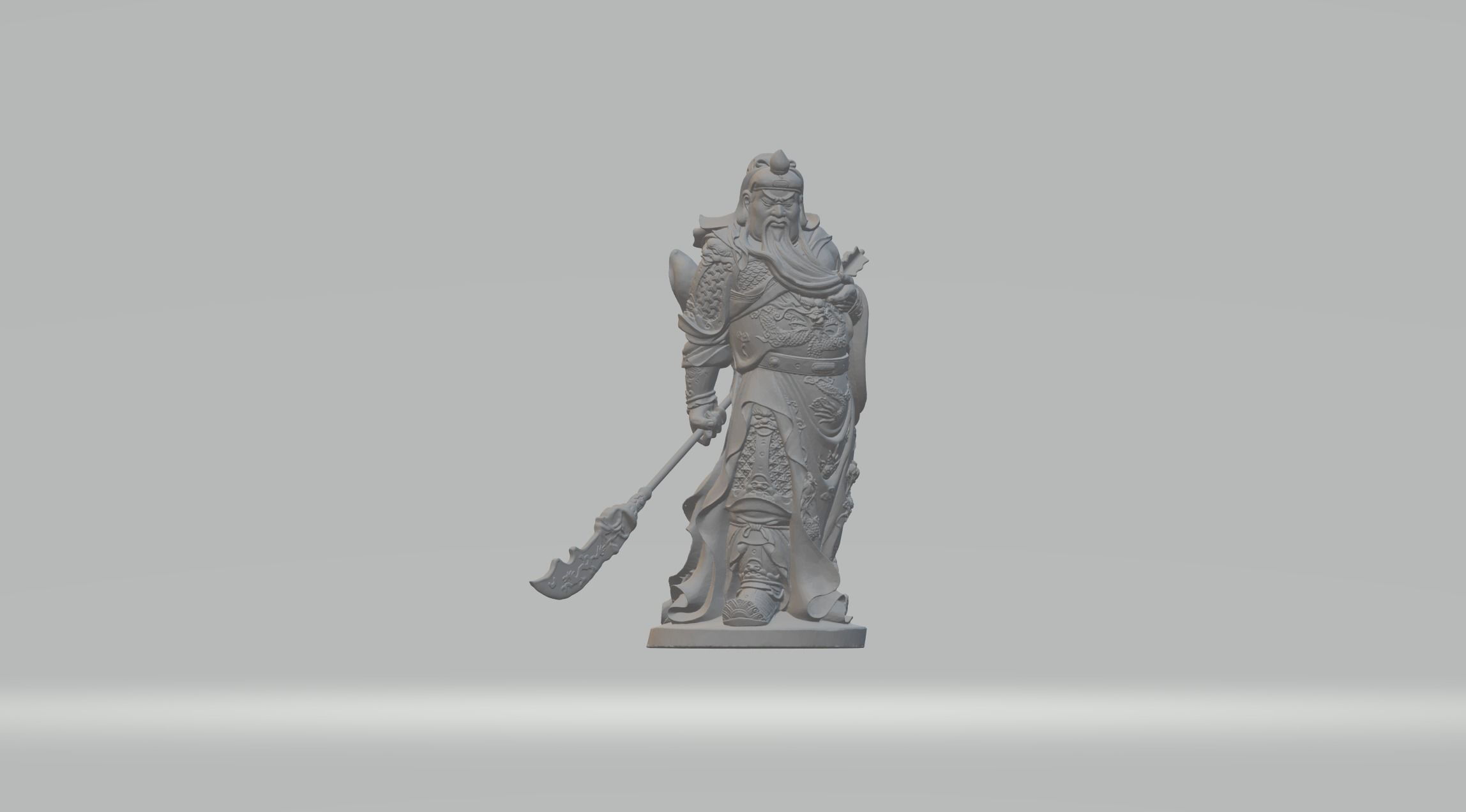 Guan Yu 3D print model_1