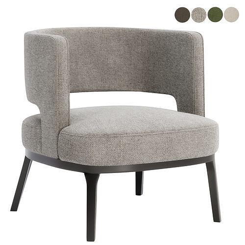 Armchair Laguna 3D model 4