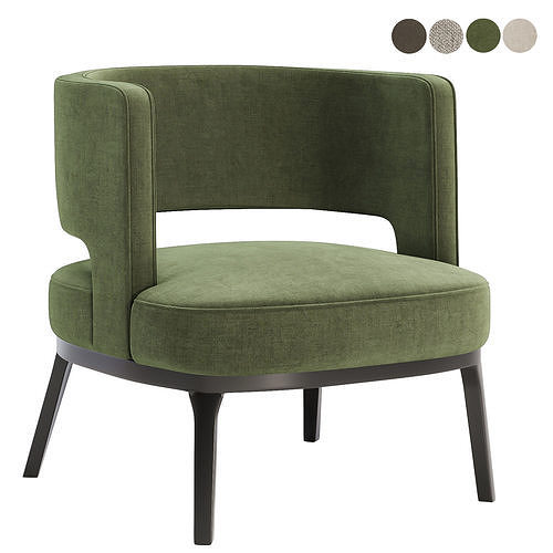 Armchair Laguna 3D model 2