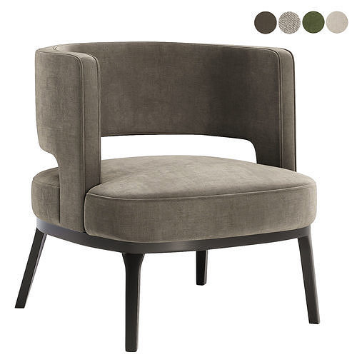 Armchair Laguna 3D model 3