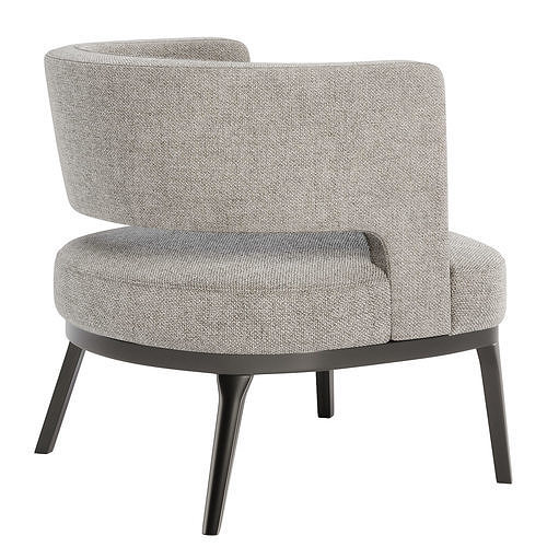 Armchair Laguna 3D model 6