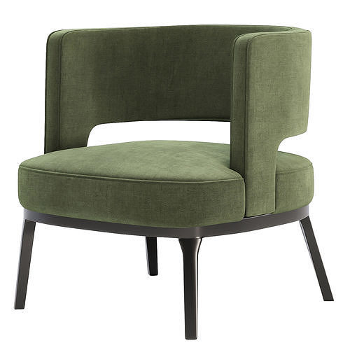 Armchair Laguna 3D model 5