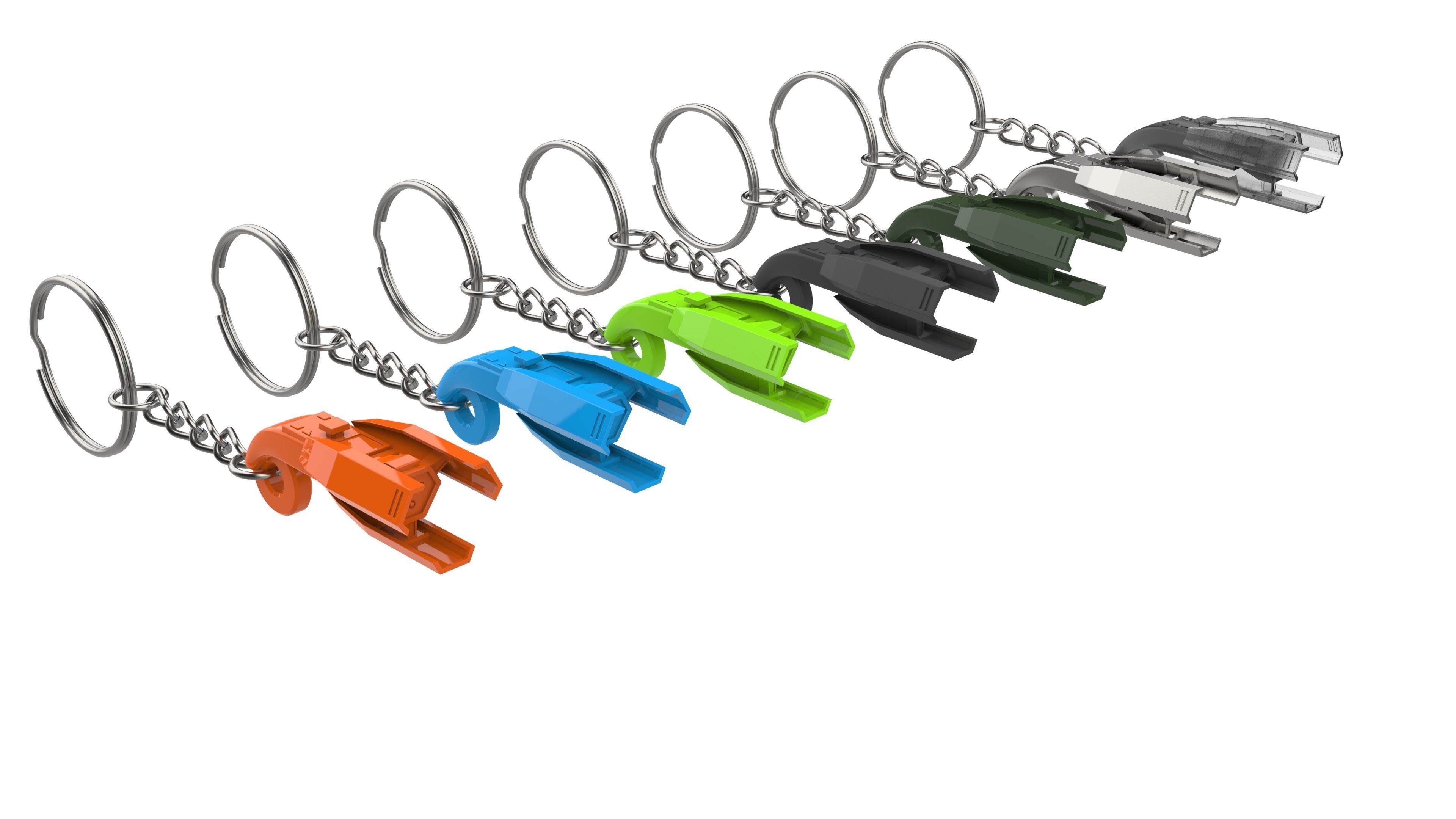 Keychain - Lex Luthor Quantum Device - Printable model - STL 3D print model_17