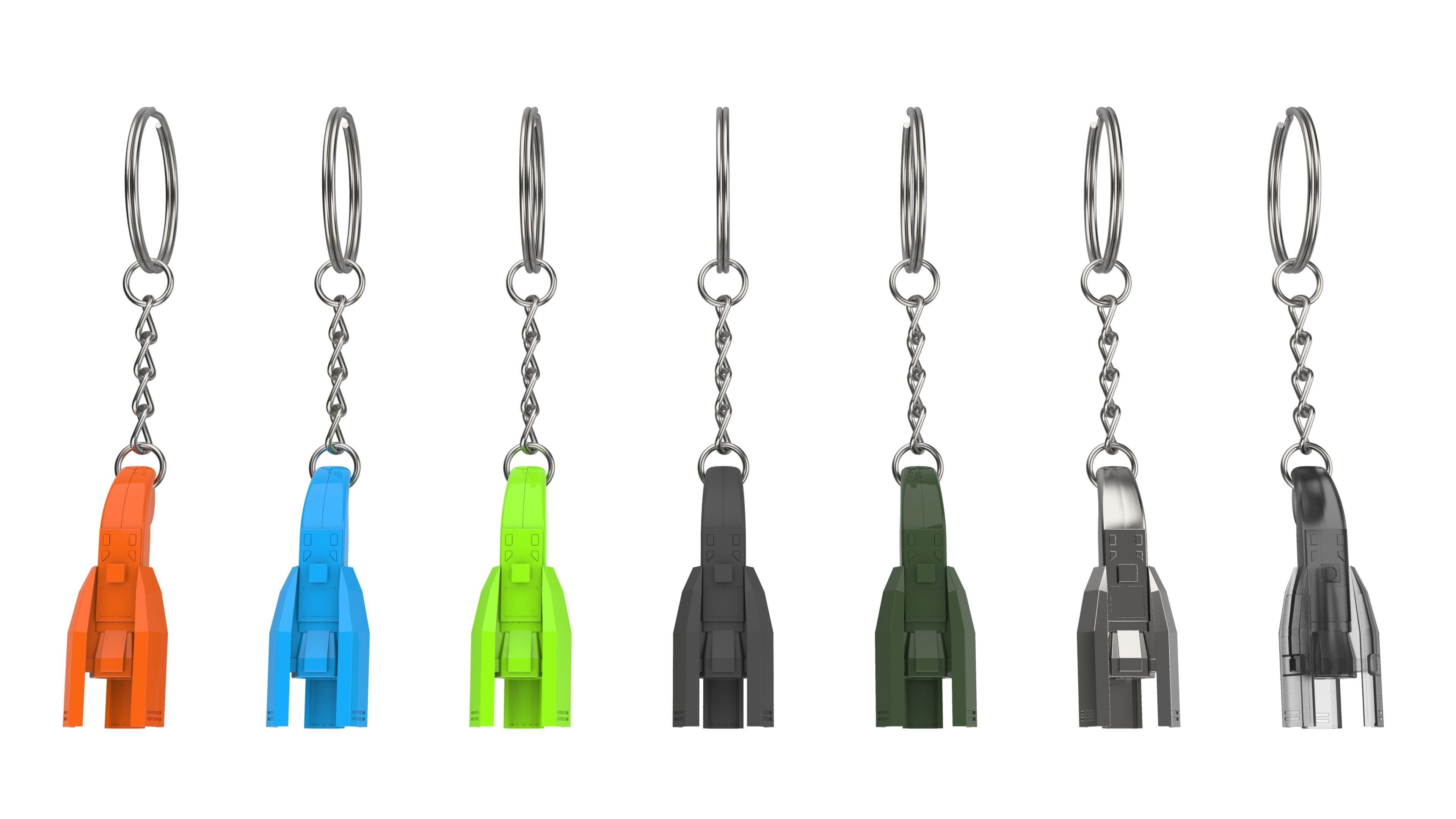 Keychain - Lex Luthor Quantum Device - Printable model - STL 3D print model_16