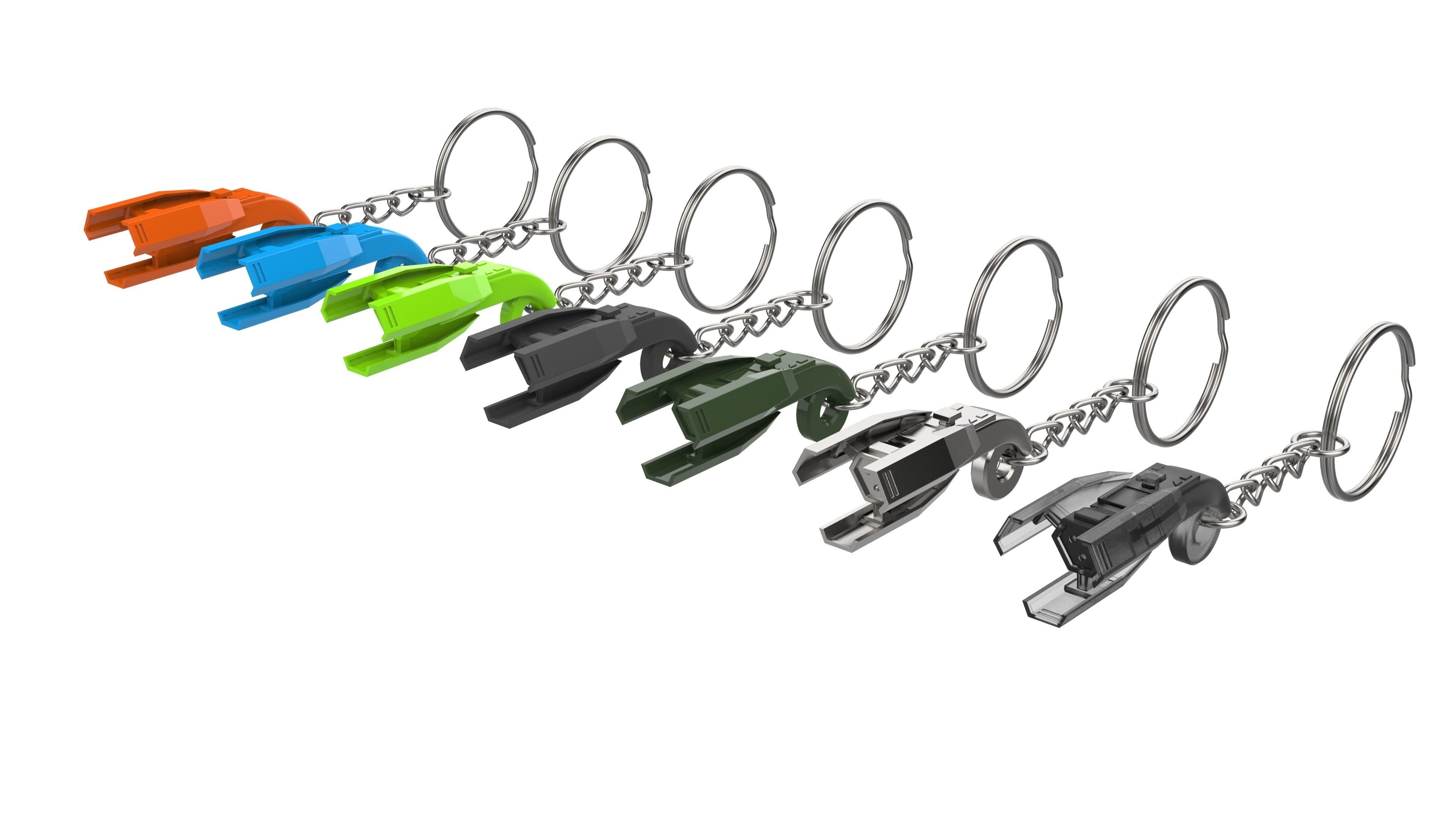 Keychain - Lex Luthor Quantum Device - Printable model - STL 3D print model_9