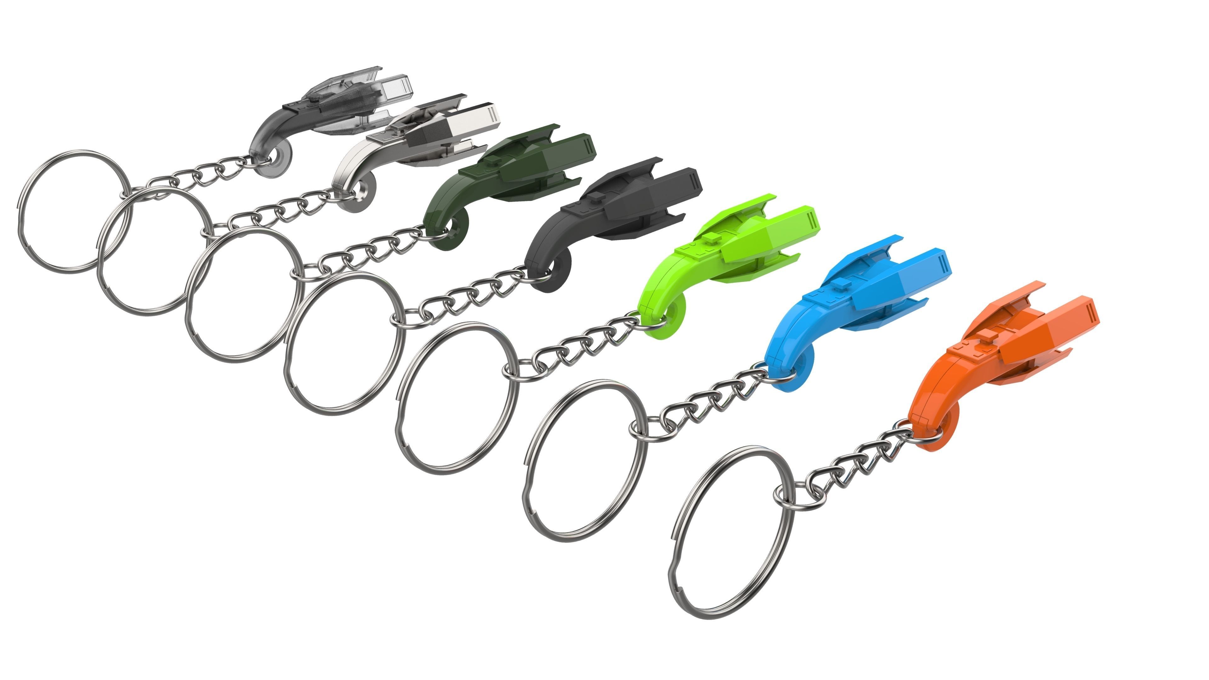 Keychain - Lex Luthor Quantum Device - Printable model - STL 3D print model_13