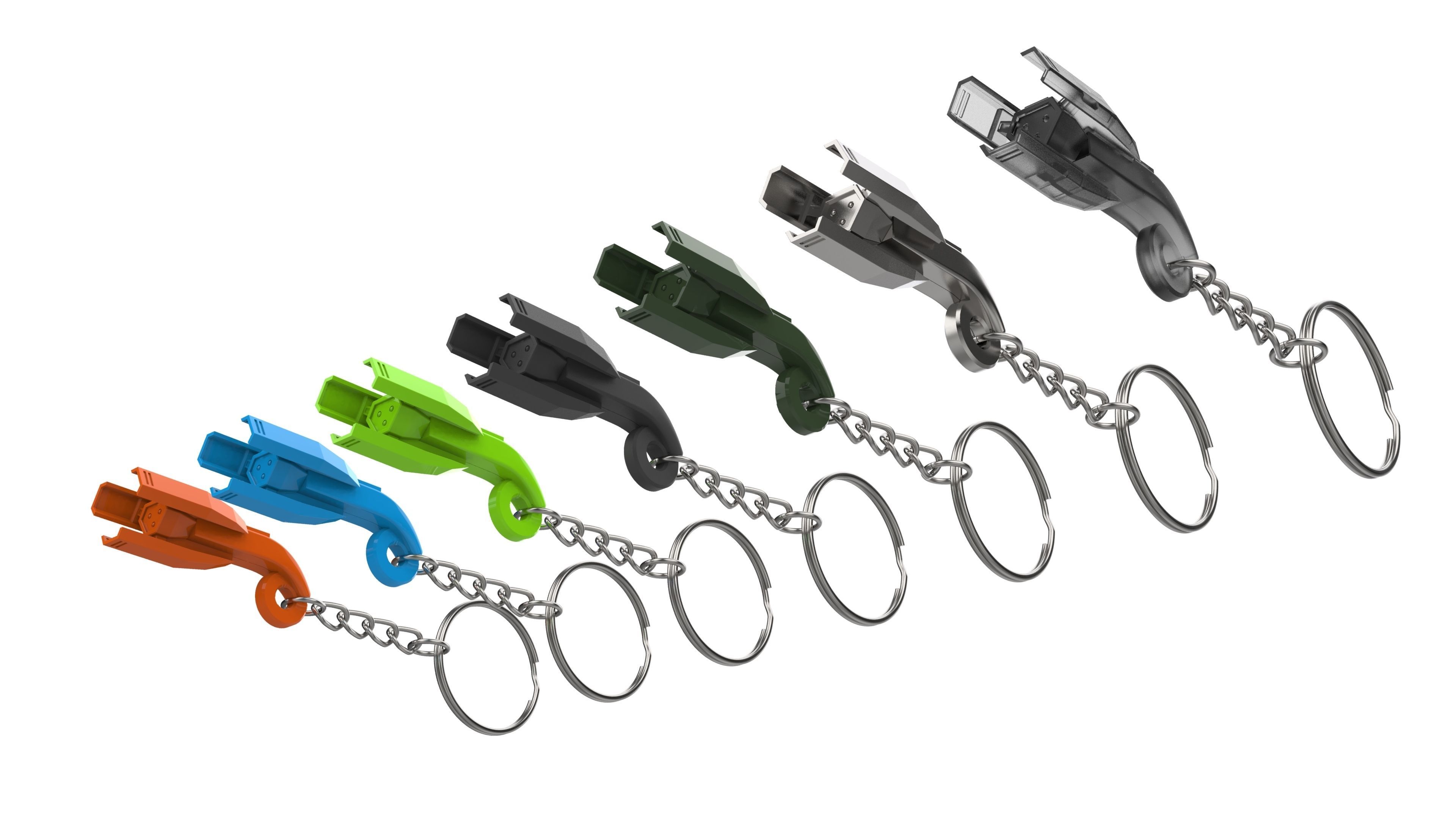 Keychain - Lex Luthor Quantum Device - Printable model - STL 3D print model_10