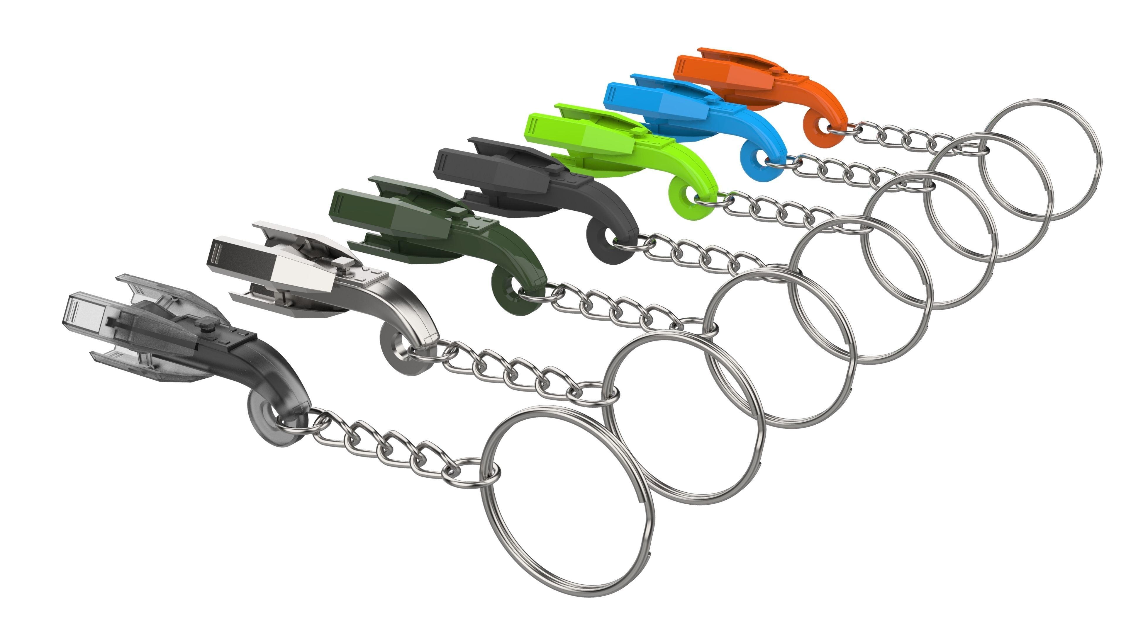 Keychain - Lex Luthor Quantum Device - Printable model - STL 3D print model_12