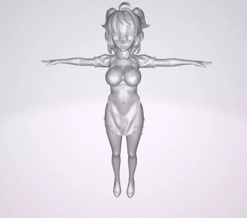 Gan Yu Low-poly 3D model