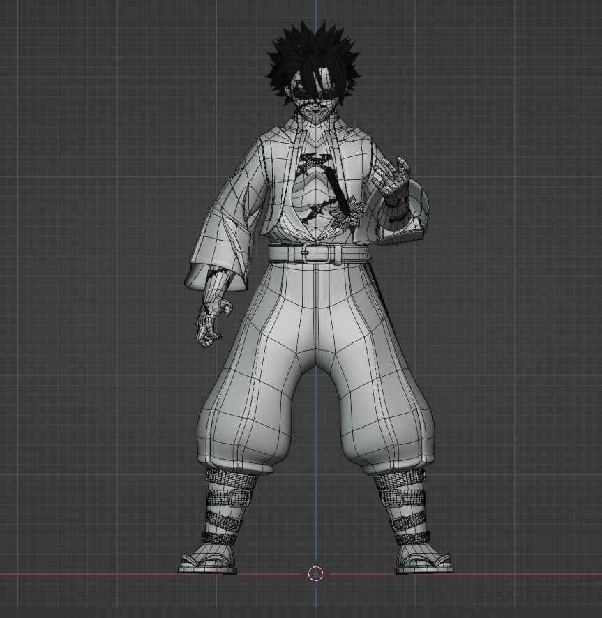 Sanemi Shinazugawa - Demon Slayer 3D model_12