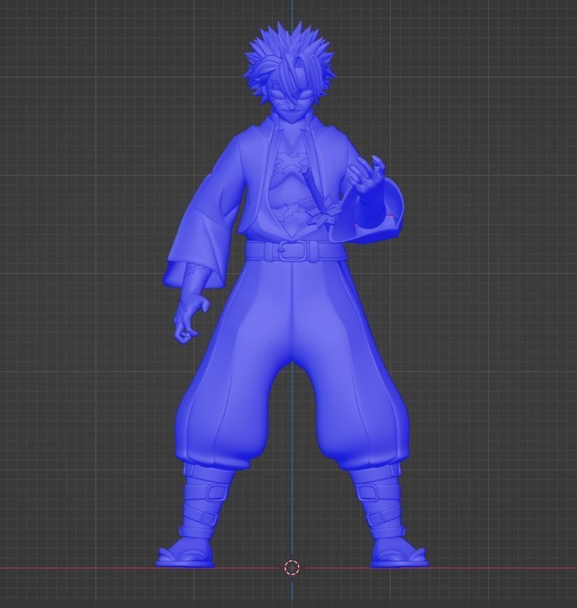 Sanemi Shinazugawa - Demon Slayer 3D model_17