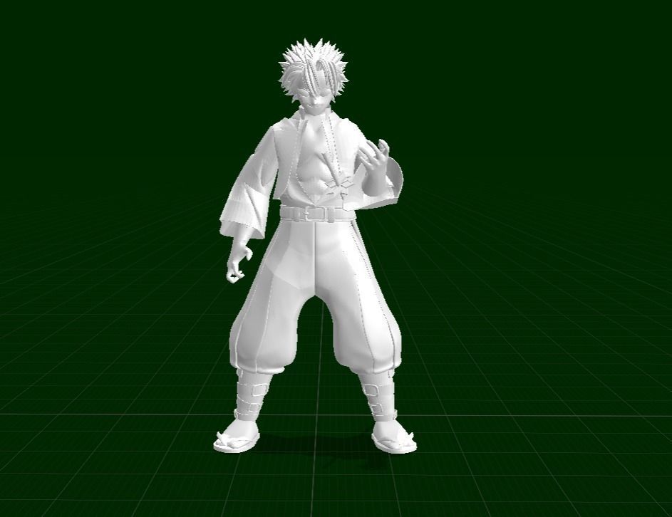Sanemi Shinazugawa - Demon Slayer 3D model_20