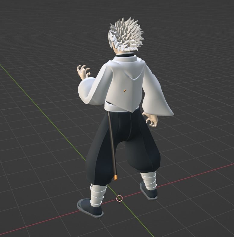 Sanemi Shinazugawa - Demon Slayer 3D model_9