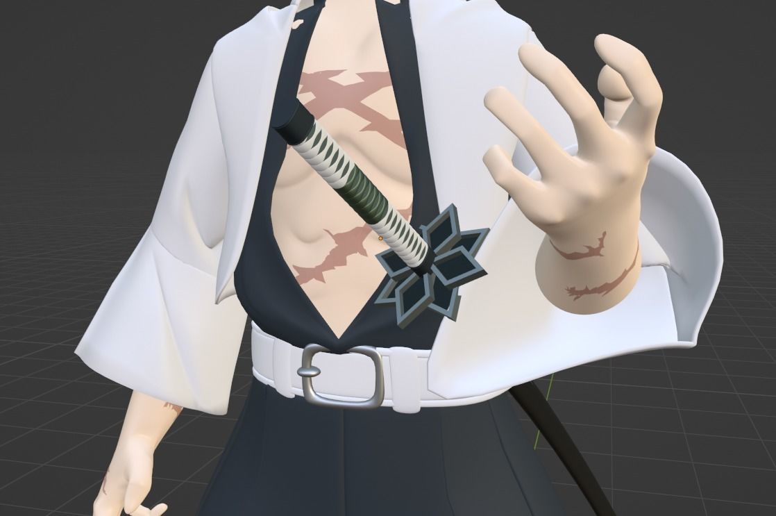 Sanemi Shinazugawa - Demon Slayer 3D model_10