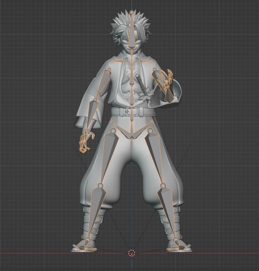 Sanemi Shinazugawa - Demon Slayer 3D model_16