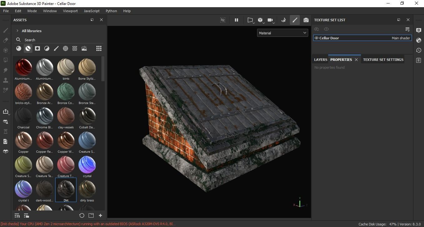 Cellar Door 3D Model Low-poly 3D model_6