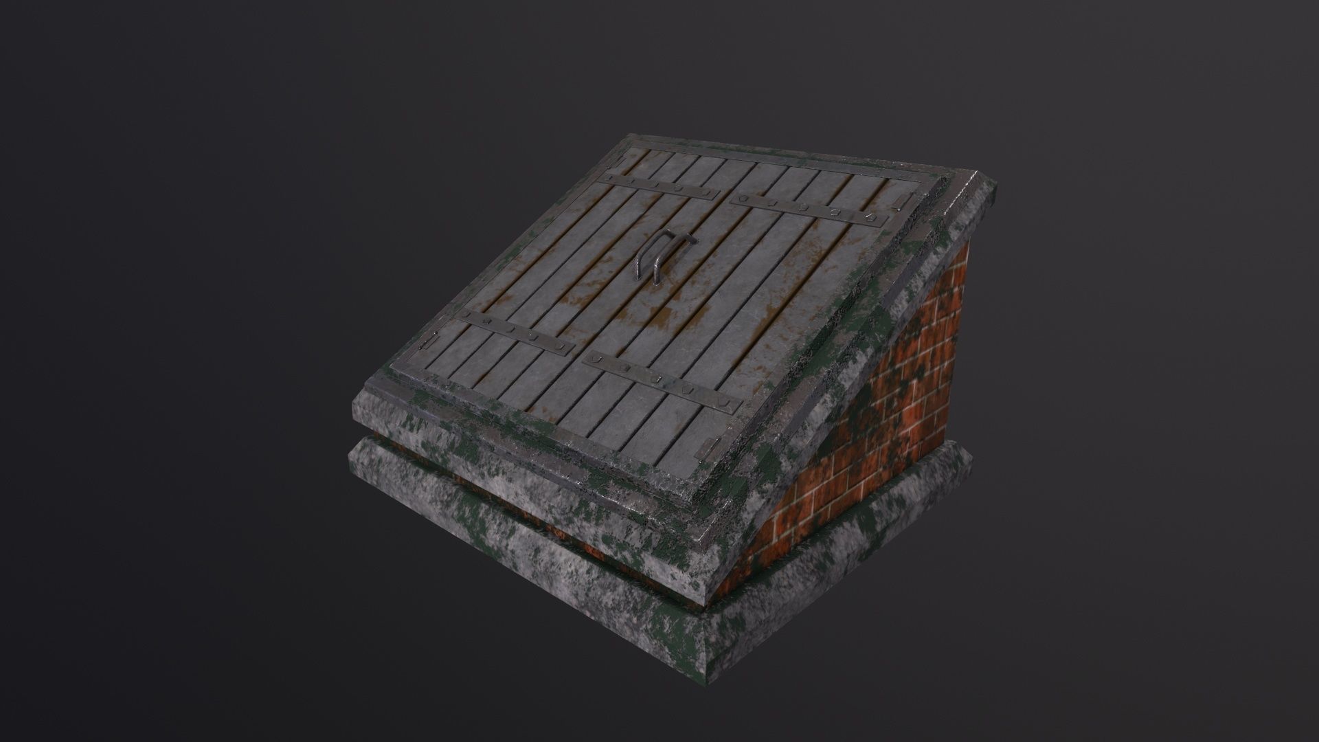 Cellar Door 3D Model Low-poly 3D model_2