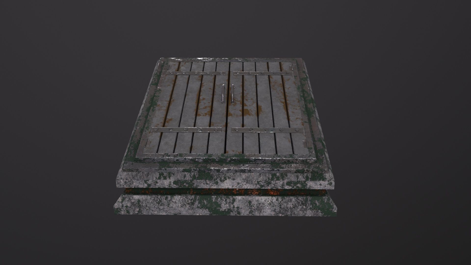 Cellar Door 3D Model Low-poly 3D model_3