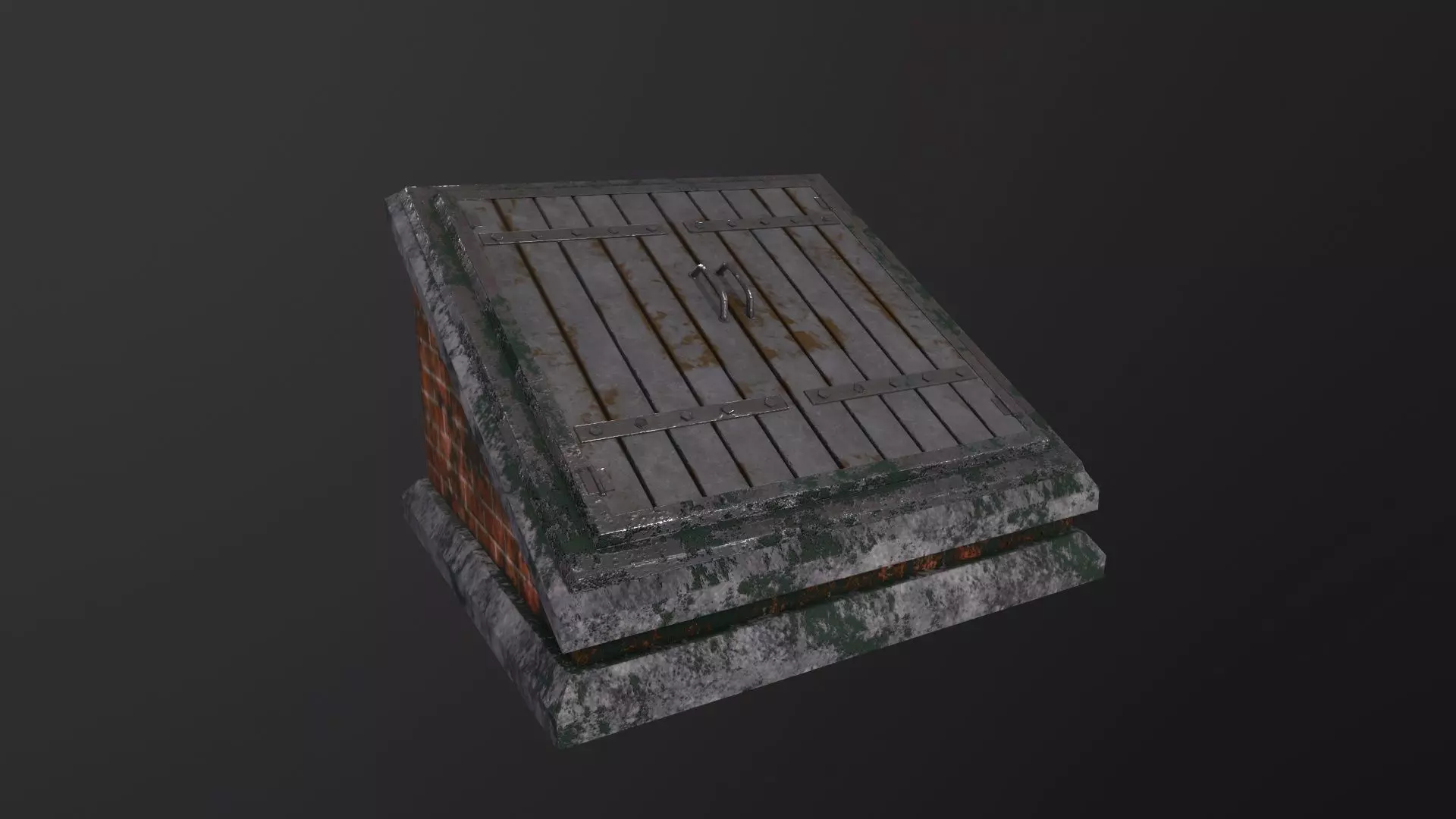 Cellar Door 3D Model Low-poly 3D model_0