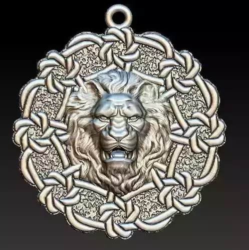 lion celtic pendant