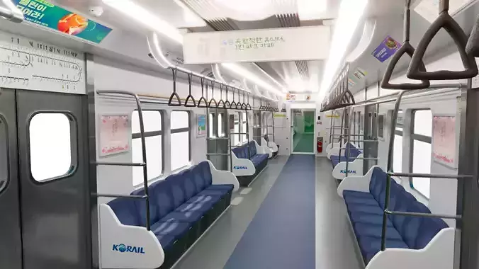 Korea Subway 3D model 3D model