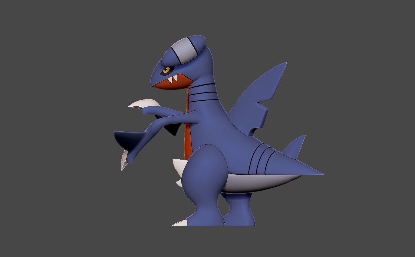 Pokemon gabite 3D print model_9