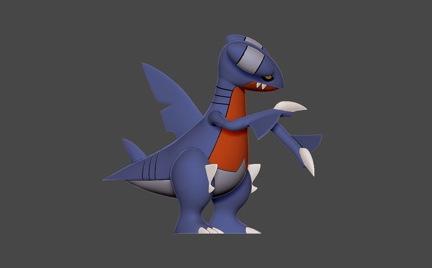 Pokemon gabite 3D print model_5