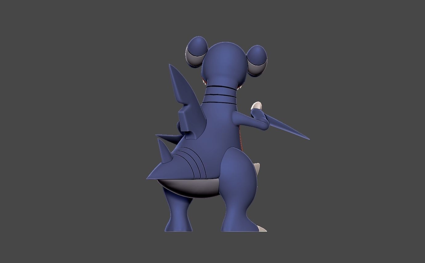 Pokemon gabite 3D print model_7