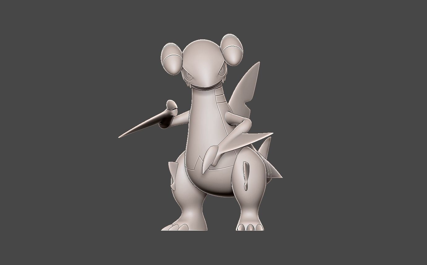 Pokemon gabite 3D print model_2