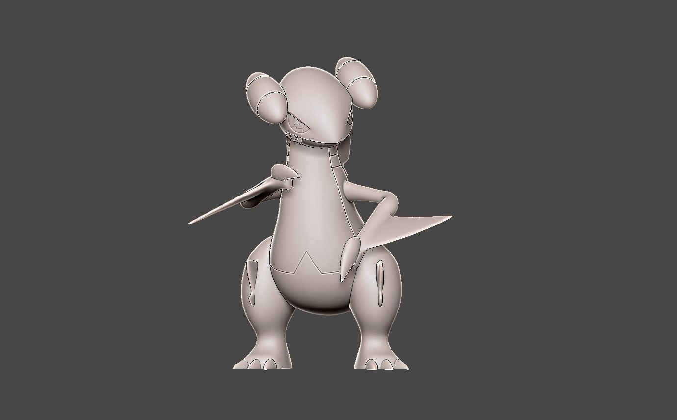 Pokemon gabite 3D print model_4