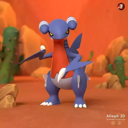 Pokemon gabite 3D print model