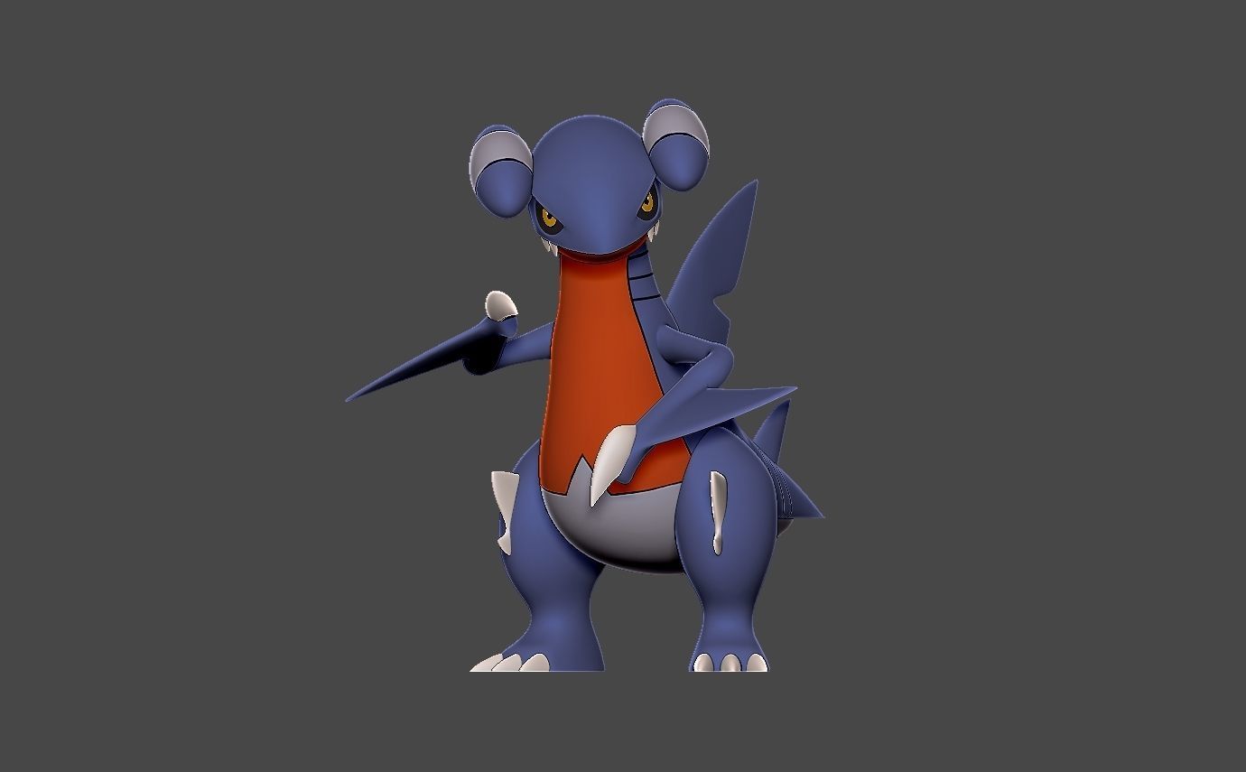 Pokemon gabite 3D print model_1