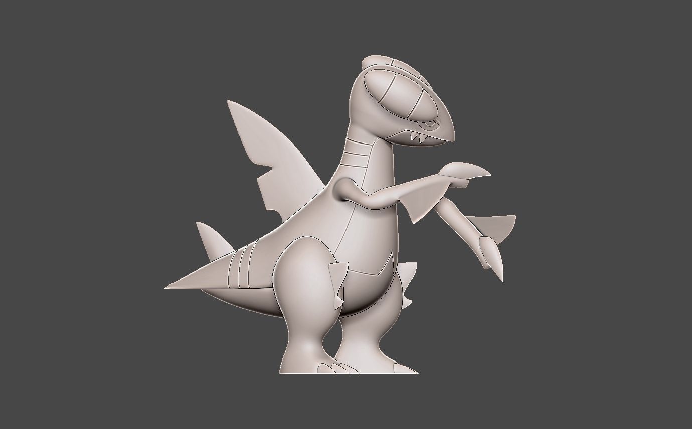 Pokemon gabite 3D print model_6