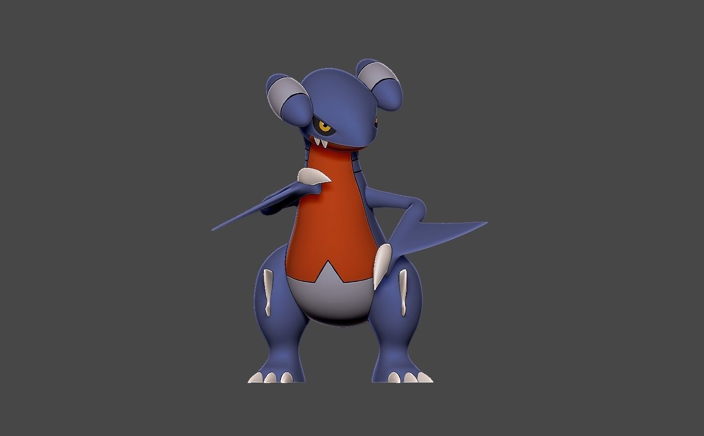 Pokemon gabite 3D print model_3