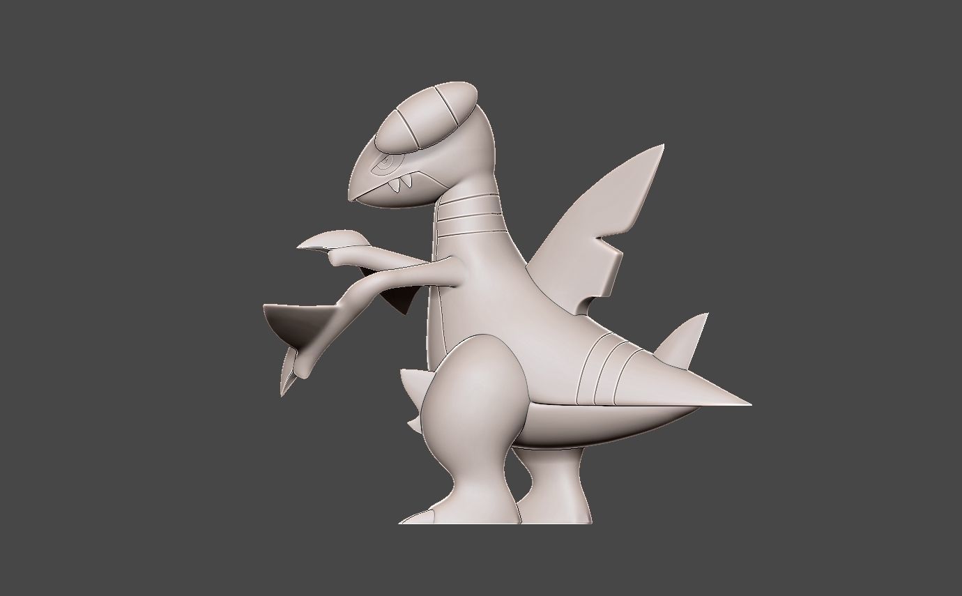 Pokemon gabite 3D print model_10