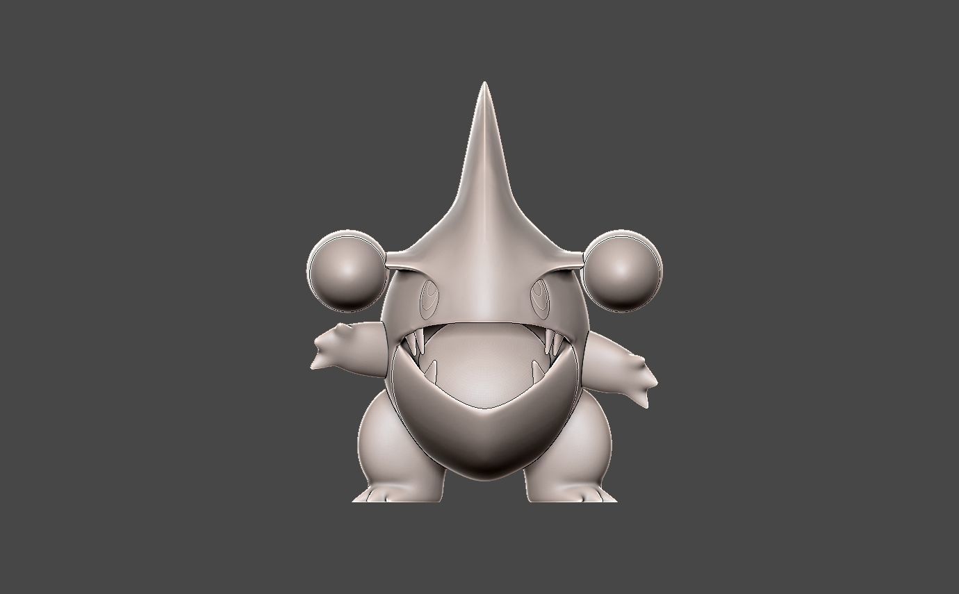 Pokemon gible evolution line 3D model 3D printable CGTrader