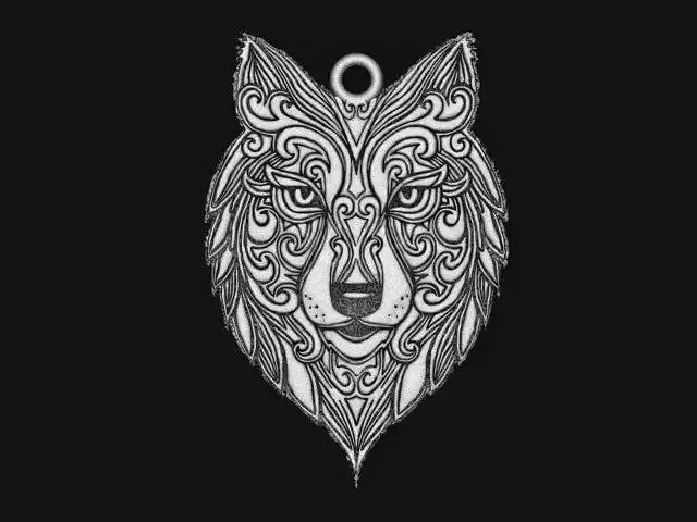 wolf pendant