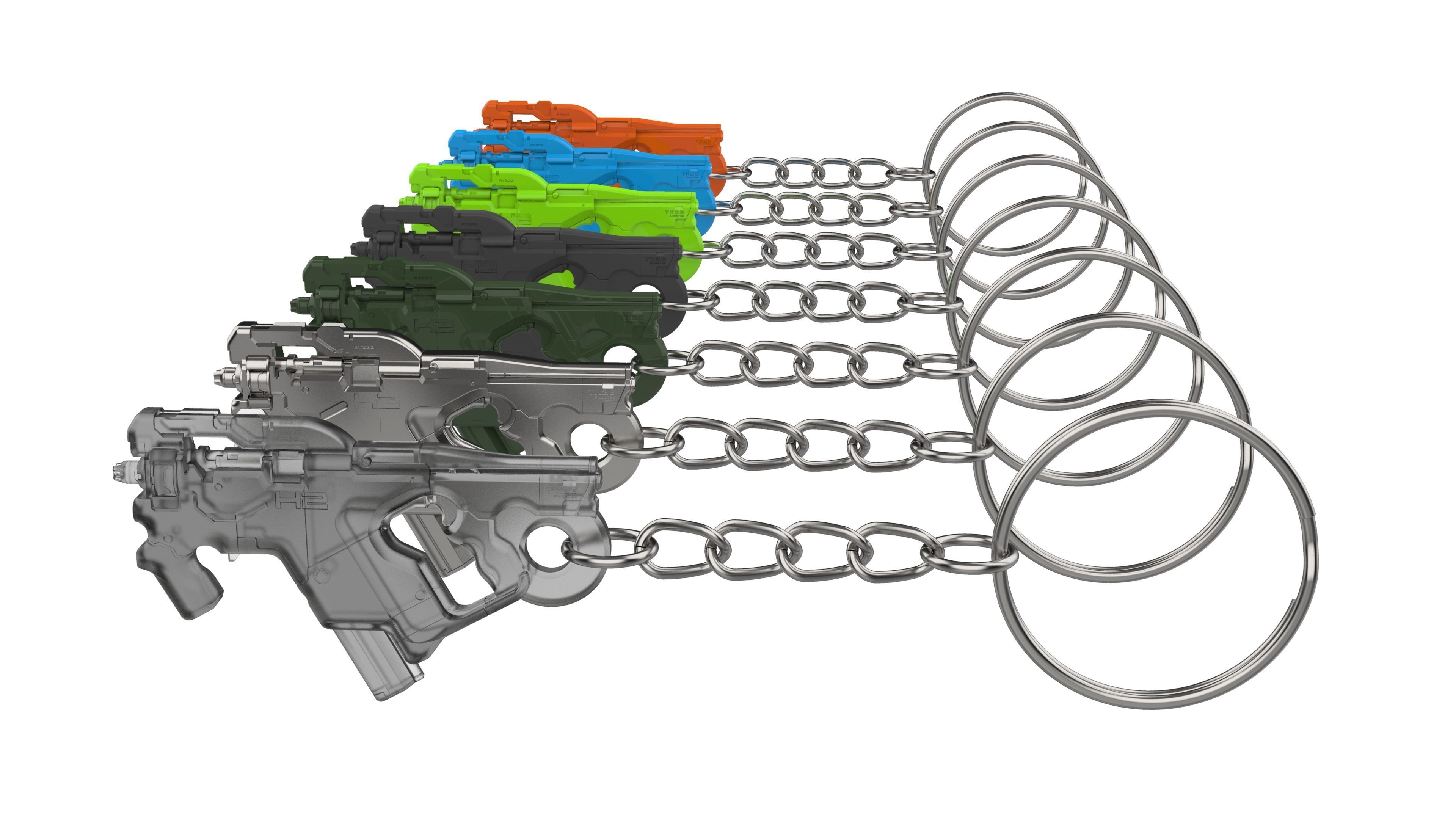 Keychain - M-25 Hornet Cannon - Mass Effect - Printable - STL  3D print model_11