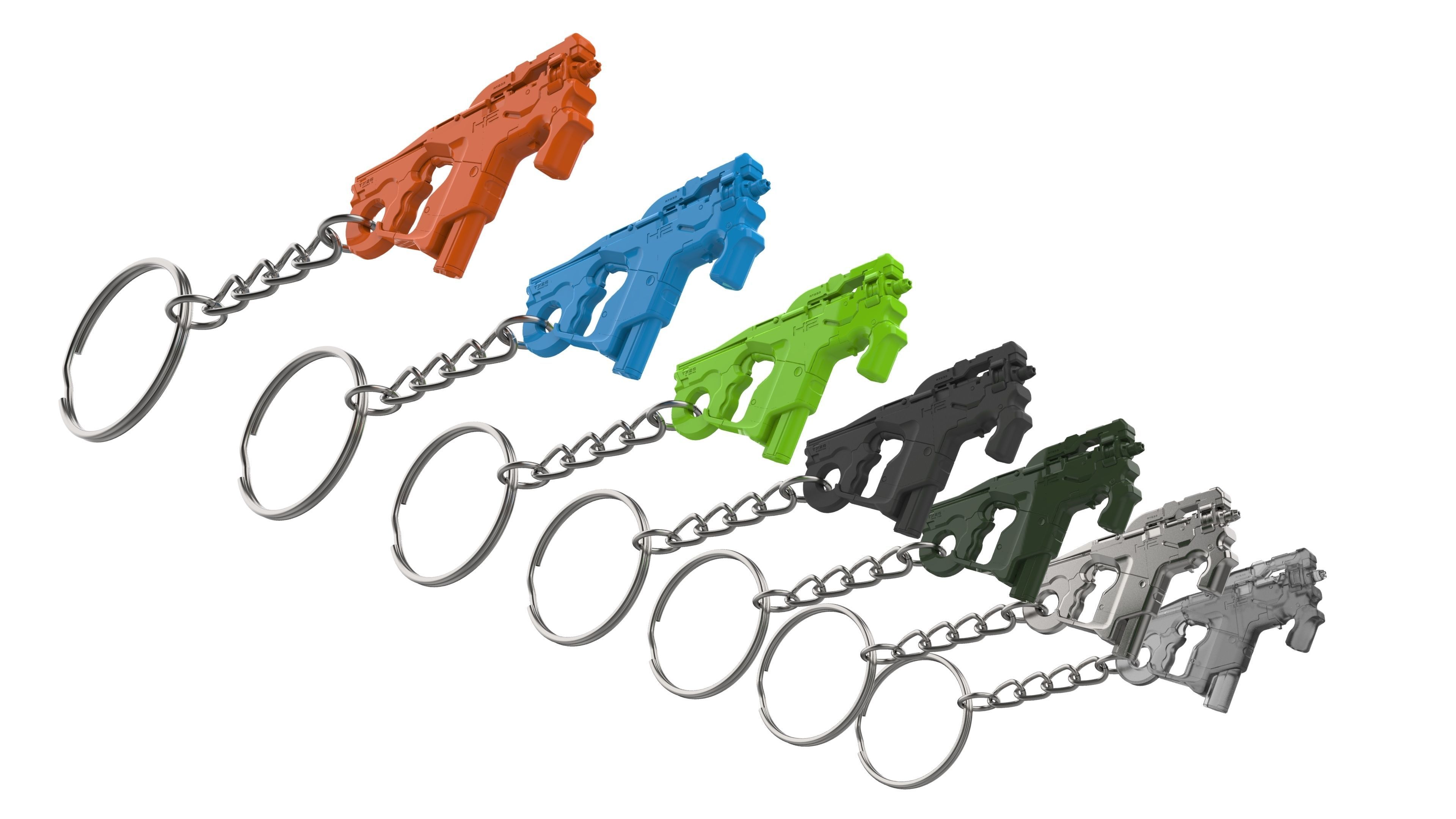 Keychain - M-25 Hornet Cannon - Mass Effect - Printable - STL  3D print model_16