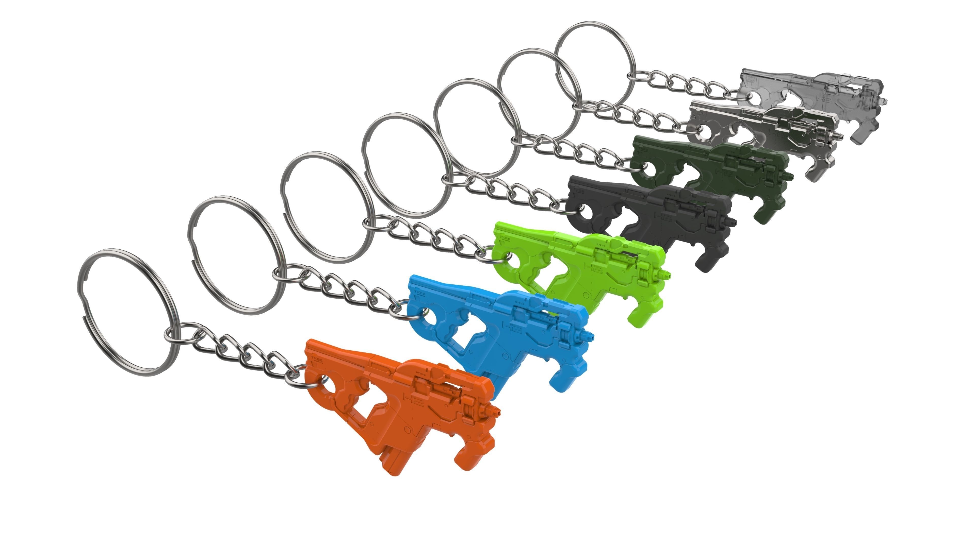 Keychain - M-25 Hornet Cannon - Mass Effect - Printable - STL  3D print model_17