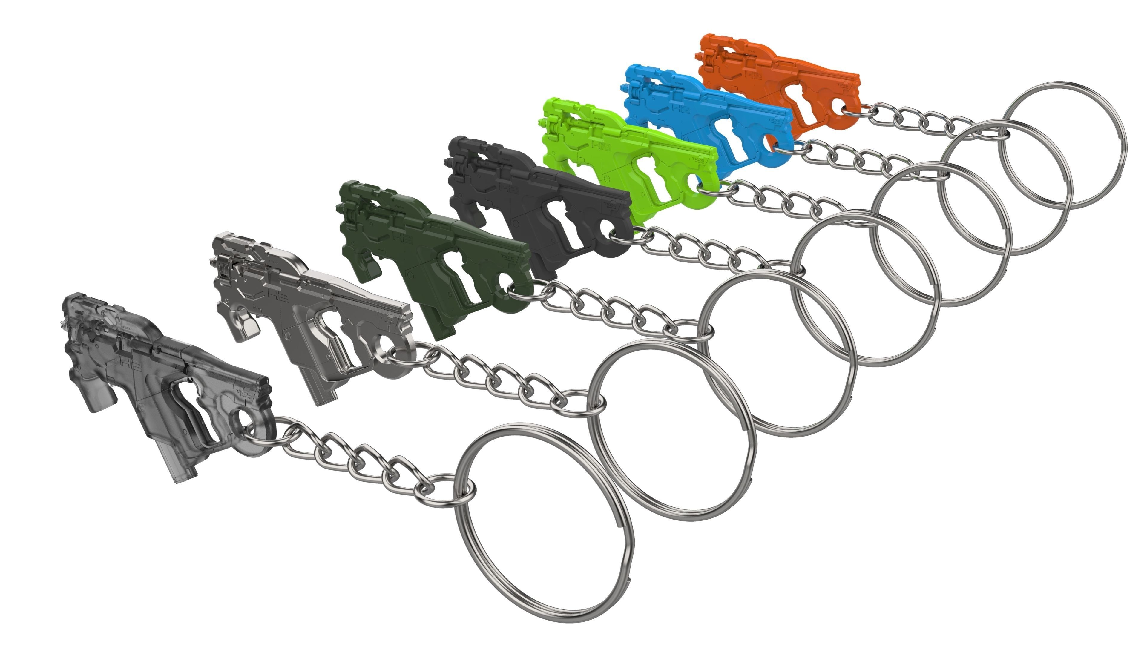 Keychain - M-25 Hornet Cannon - Mass Effect - Printable - STL  3D print model_12