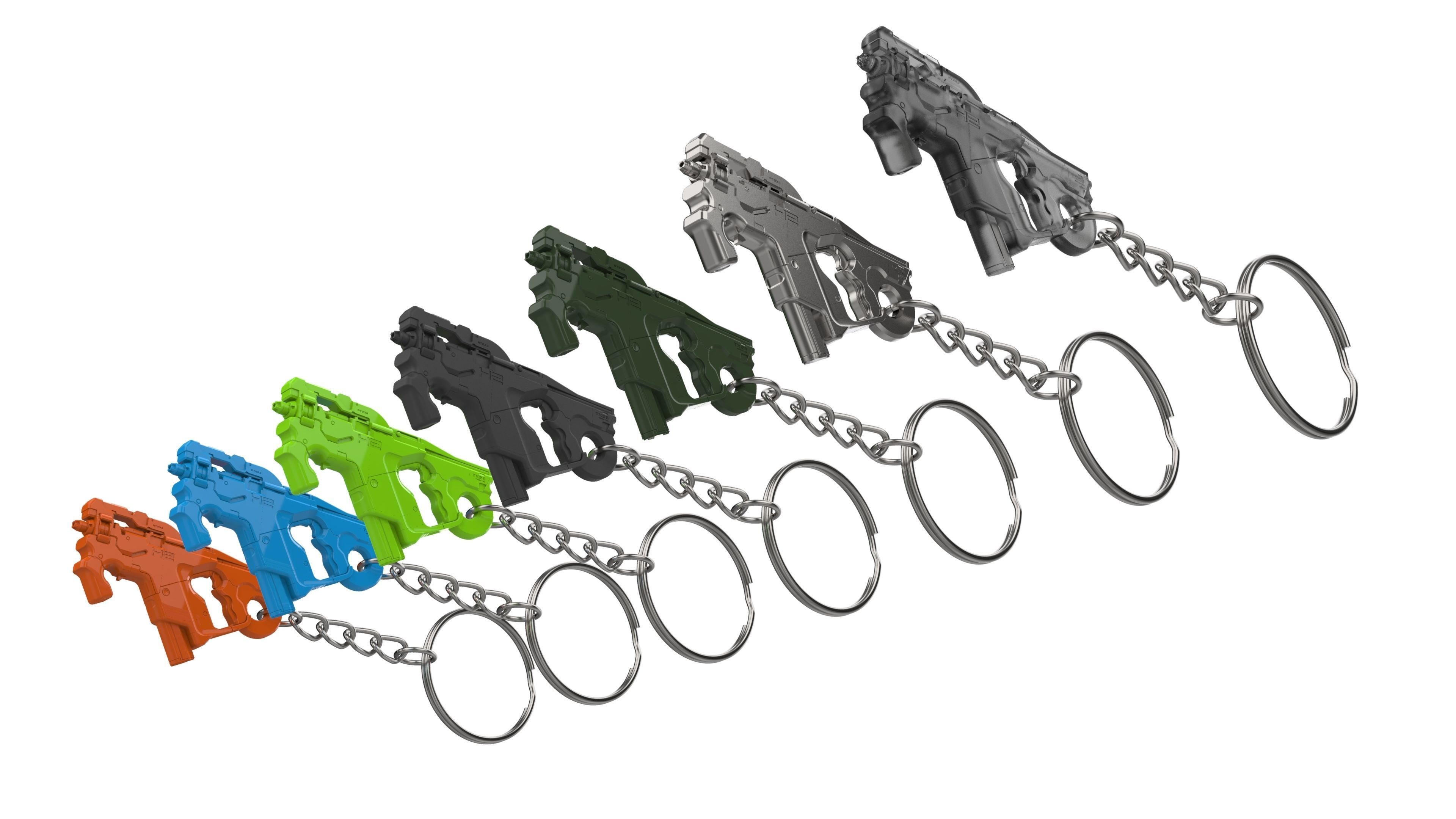 Keychain - M-25 Hornet Cannon - Mass Effect - Printable - STL  3D print model_10