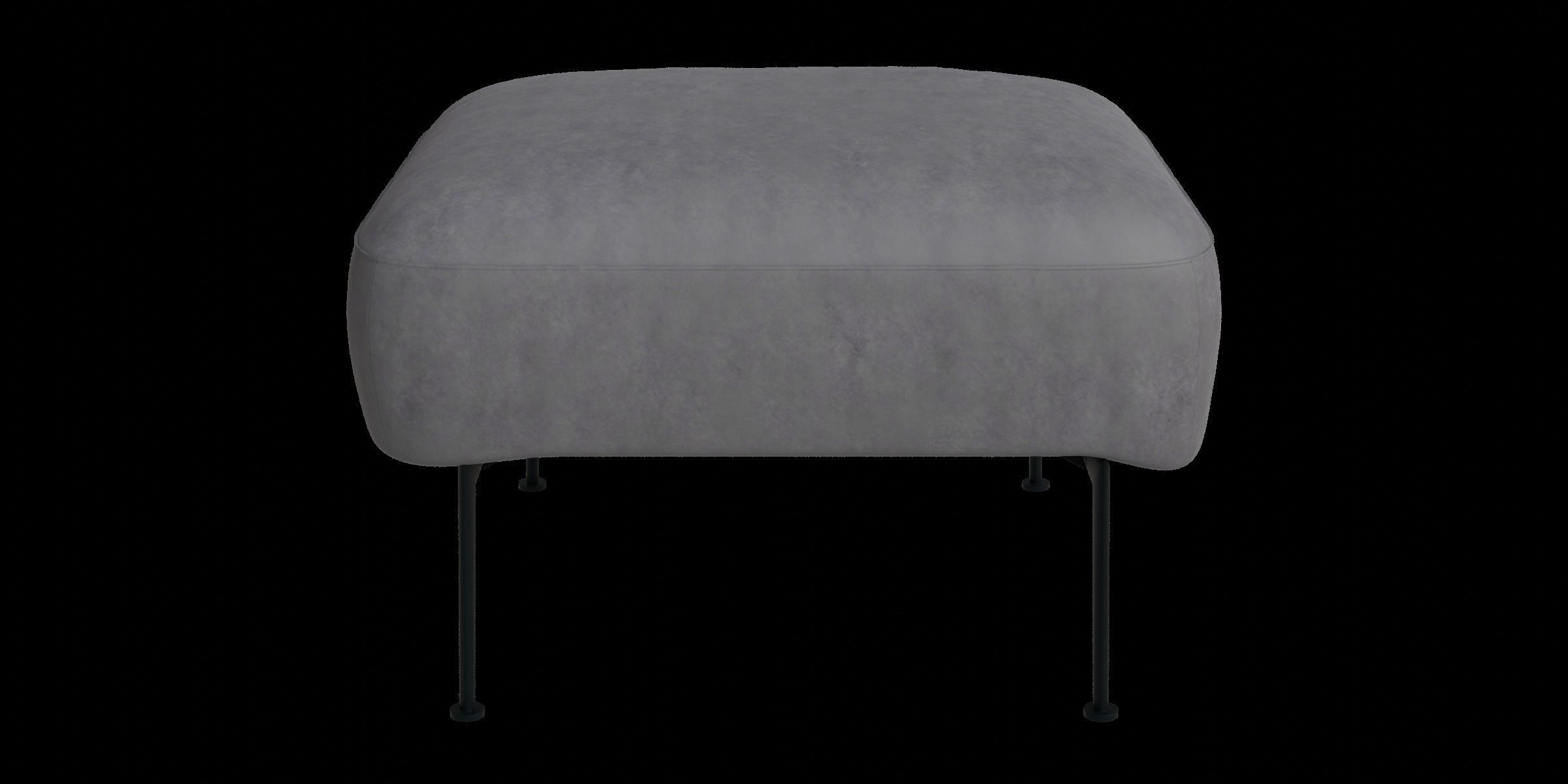 Footstool Gray Color 3D model_10