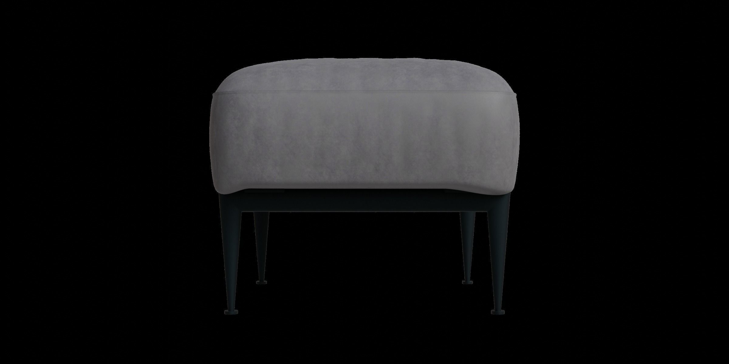 Footstool Gray Color 3D model_7