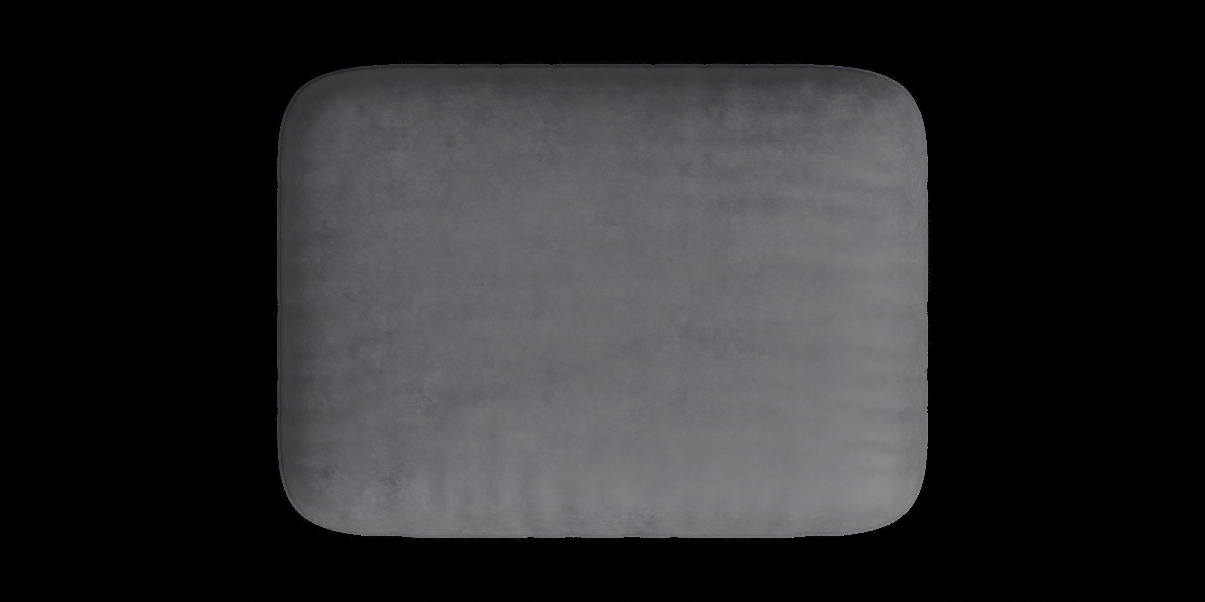 Footstool Gray Color 3D model_1