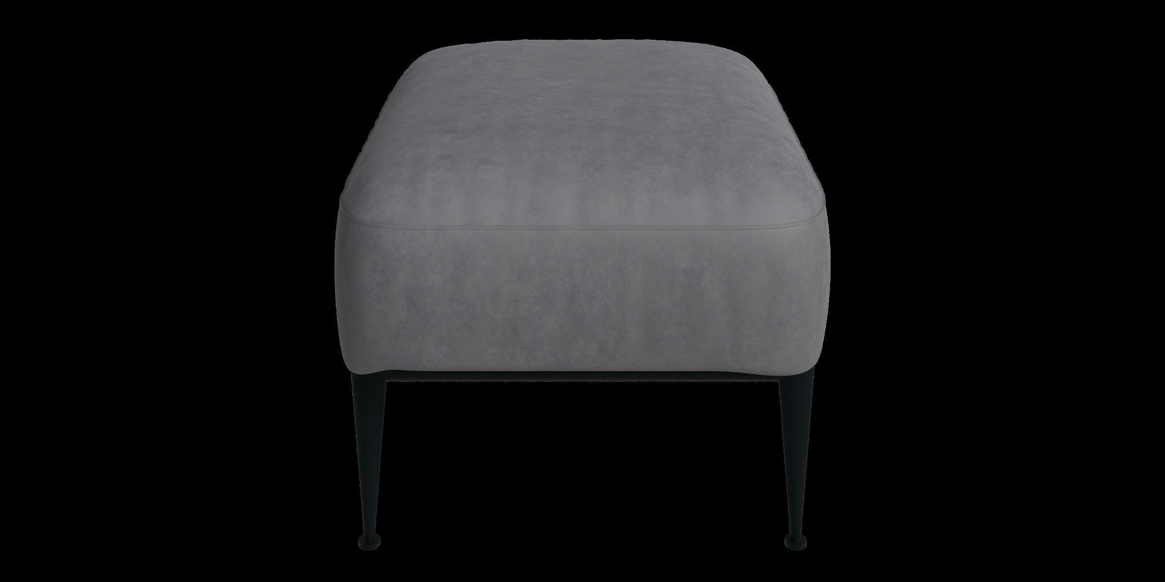 Footstool Gray Color 3D model_11